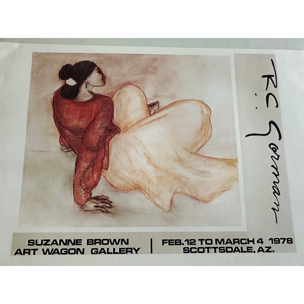 RC Gorman, Sue-Bah, 1978, Poster, Print, Navajo, Native American ~ 250626-WH 771